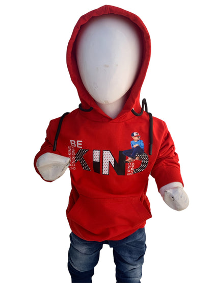 Baba Be Kind Hoodie for 2 - 5 year old.