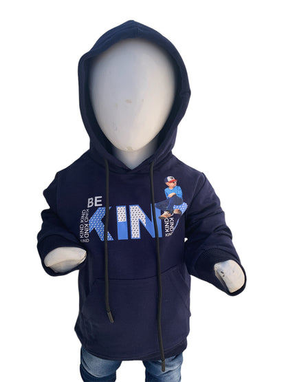 Baba Be Kind Hoodie for 2 - 5 year old.